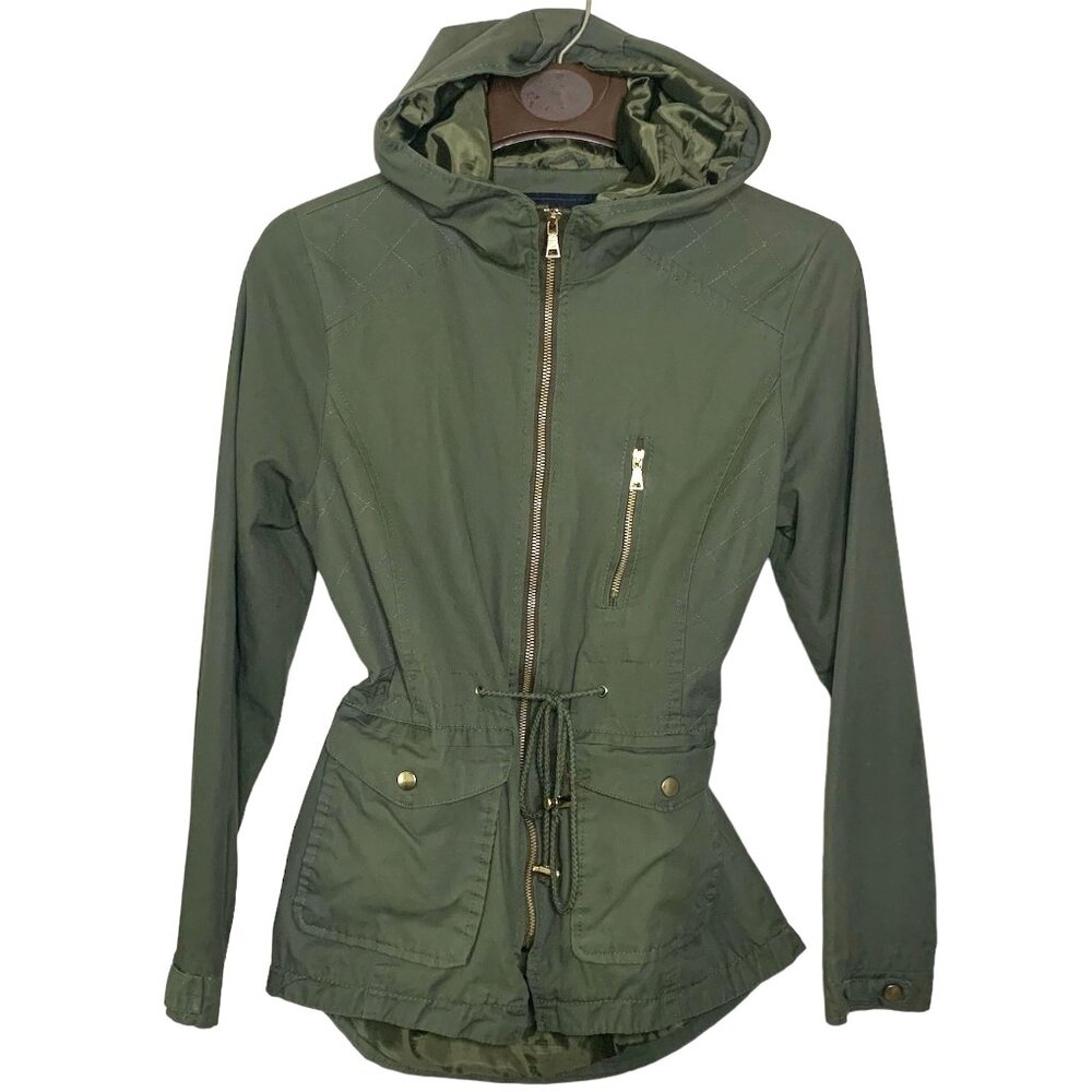 Utility Jacket - M - Army Green - Miss London Black Label